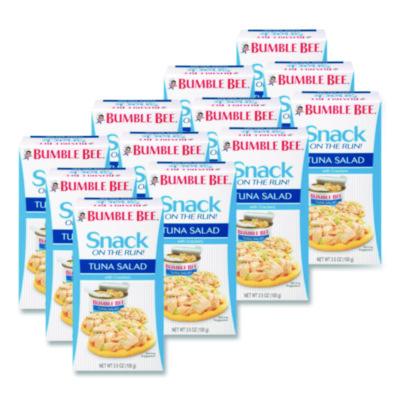 Bumble Bee Snack on the Run Tuna Salad with Crackers, 3.5 oz Pack, 12/Carton (AHF70777)