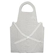 GN1 Disposable Apron, White, Poly, 28 x 45, 1.25 mil, One Size, 100/Pk (390)