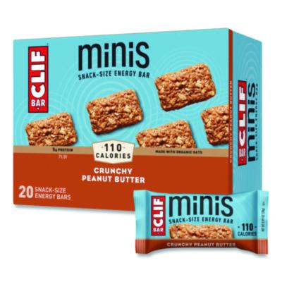 CLIF Bar Energy Bar, Mini Crunchy Peanut Butter, 0.99 oz Bar, 20/Box (CCC36412)