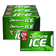 Dentyne Ice Sugarless Gum, Spearmint, 16 Pieces/Pack, 9 Packs/Box (AMC31500)
