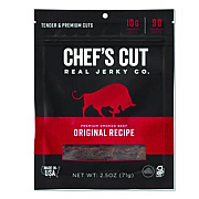 Chef's Cut Real Steak Jerky, Original Recipe, 2.5 oz Bag (CCR00500)