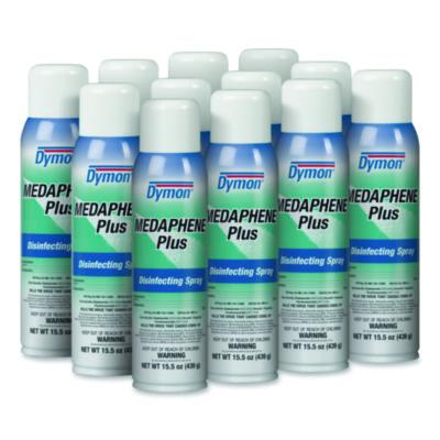 Dymon Medaphene Plus Disinfectant Spray, 15.5 oz Aerosol Spray, 12/Carton (35720)