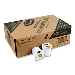 Ocean Spray No-Thaw 100% Juice Cups, Orange, 4 oz Cups, 48/Carton (22002526)