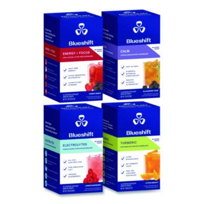 Blueshift Variety Pack Drink Mix, Assorted Flavors, Individual Packets, 10/Pack. 4 Packs/Carton (60004169)