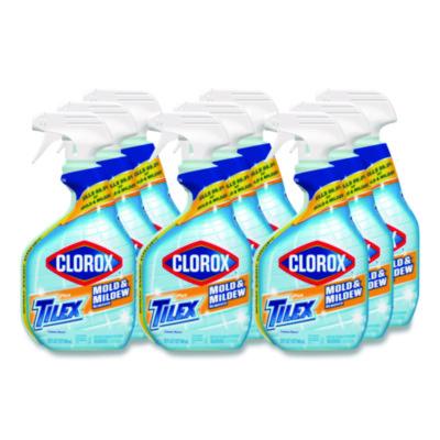 Clorox Mold and Mildew Remover with Bleach, Unscented, 32 oz Spray Bottle, 9/Carton (01234)