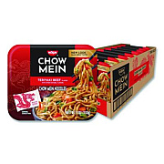 Nissin Teriyaki Beef Chow Mein Noodles, 4 oz Bowl, 8/Carton (NIS08723)