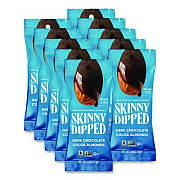 SkinnyDipped Dark Chocolate Covered Almonds, 1.2 oz Bags, 10/Box (EDT00837)