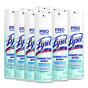 Professional LYSOL Brand Disinfectant Spray, Crisp Linen, 19 oz. Aerosol Spray, 12/Carton (74828CT)