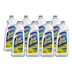 Soft Scrub All Purpose Cleanser, Lemon Scent, 24 oz Bottle, 8/Carton (07224)