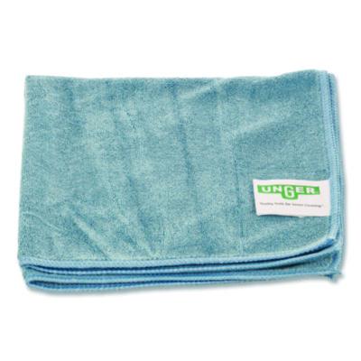 Unger SmartColor MicroWipes 4000, Heavy-Duty, Microfiber, 16 x 15, Blue, 10/Pack (MF40B)