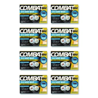 Combat Max 2-in-1 Ant Bait, 4/Pack, 8 Packs/Carton (07172)