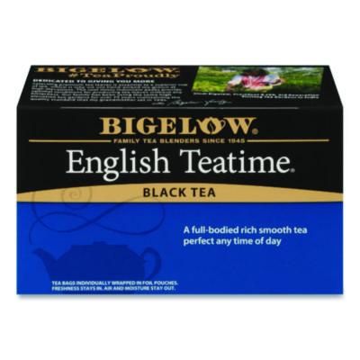Bigelow English Teatime Black Tea, 0.08 oz Tea Bag, 28/Box (RCB003451)
