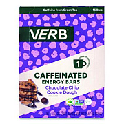 VERB Energy Caffeinated Energy Bar, Chocolate Chip Cookie Dough, 0.92 oz Bar, 16/Box (22002525)