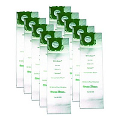 Green Klean Replacement Vacuum Bags, Fits AllStar/Century/Karcher/ProChem/Sebo/Versamatic Plus/Windsor Sensor, 10/Pack (5300P)