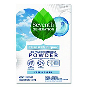 Seventh Generation Automatic Dishwasher Powder, Free and Clear, 45 oz Box (22150EA)