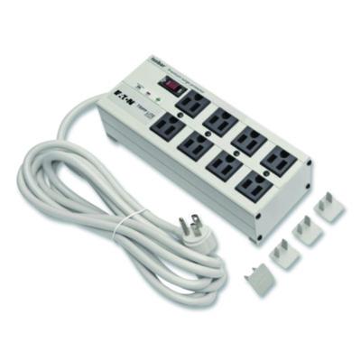 Tripp Lite by Eaton Isobar Premium Surge Suppressor, 8 AC Outlets, 25 ft Cord, 3,840 J, Light Gray (ISOBAR825ULT)