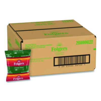 Folgers Coffee Filter Packs, Decaffeinated Classic Roast, 9/10oz, 10/Pack, 4 Packs/Carton (06122)