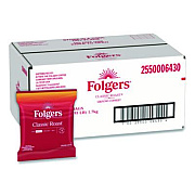 Folgers Classic Roast Ground Coffee Fraction Pack, 1.5 oz, 42/Carton (06430)