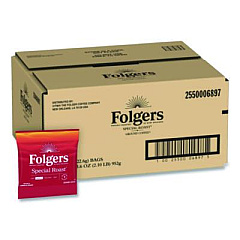 Folgers Special Roast Ground Coffee Fraction Pack, 0.8 oz, 42/Carton (06897)