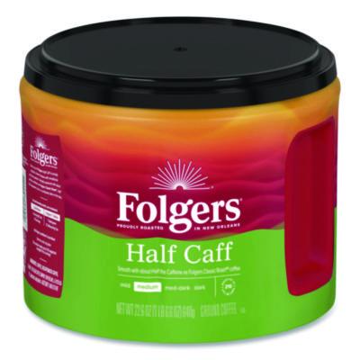 Folgers Half Caff Ground Coffee, 22.6 oz Canister (20527)
