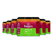 Folgers Half Caff Ground Coffee, 22.6 oz Canister, 6/Carton (20527CT)