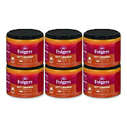 Folgers 100% Columbian Coffee, 22.6 oz Canister, 6/Carton (30445CT)
