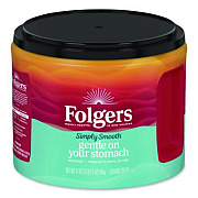 Folgers Simply Smooth Ground Coffee, Gentle On Your Stomach, 27 oz Canister (30446)