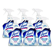 LYSOL Brand Disinfectant Power Bathroom Foamer, Liquid, Unscented, 22 oz Trigger Spray Bottle, 6/Carton (90036CT)