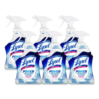 LYSOL Brand Disinfectant Power Bathroom Foamer, Liquid, Unscented, 22 oz Trigger Spray Bottle, 6/Carton (90036CT)