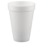 Dart Conex Hot/Cold Foam Drinking Cups, 10 oz, White, 40/Bag, 25 Bags/Carton (10FJ8)