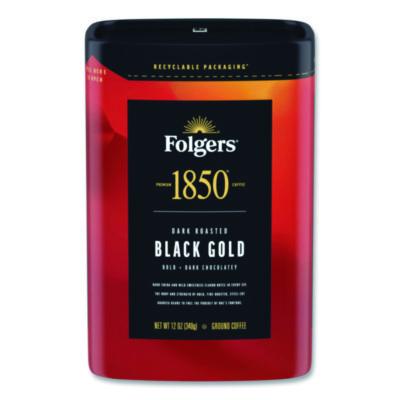 1850 Black Gold Roast Ground Coffee, 12 oz Canister (12722EA)