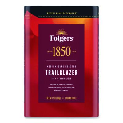 1850 Trailblazer Roast Ground Coffee, 12 oz Canister (62881EA)