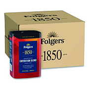 1850 Expedition Blend Roast Ground Coffee, 12 oz Canister, 6/Carton (93312)