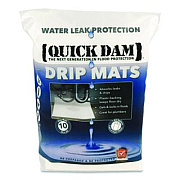 Quick Dam Drip Mats, 20 oz, 2 ft x 2 ft, 10/Pack (WUBM10)