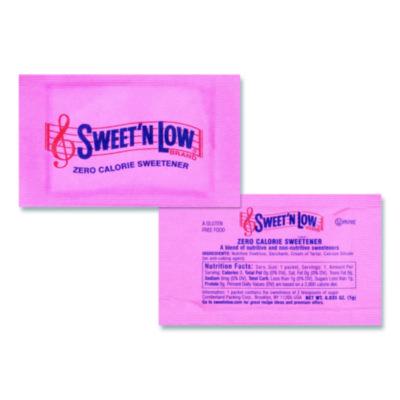 Sweet'N Low Zero Calorie Sweetener, 1 g Packet, 400/Box, 4 Box/Carton (50150CT)