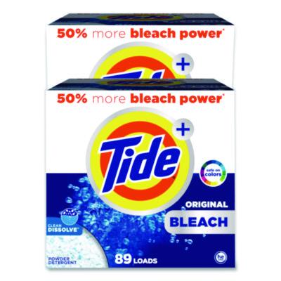 Laundry Detergent with Bleach, HE Compatible, 80 Loads, Tide Original Scent, Powder, 129 oz Box, 2/Carton (16667CT)