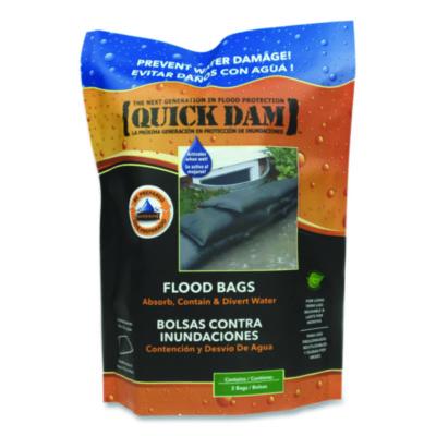 Quick Dam Flood Bags, 12" x 24" x 3.5", 2/Pack (QD12242)
