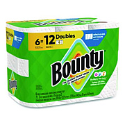 Bounty Select-a-Size Kitchen Roll Paper Towels, 2-Ply, White, 10.2 x 11, 75 Sheets/Roll, 6 Triple Rolls/Pack (16008)