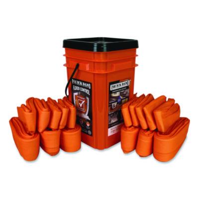 Quick Dam Indoor Bucket Kit, (1) Bucket, (10) 4 ft Water Dams, (6) 10 ft Water Dams (WUGGCO)