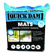 Quick Dam Super Absorbent Mats, 1.5 qt, 7 x 14, 10/Pack (WUM10)
