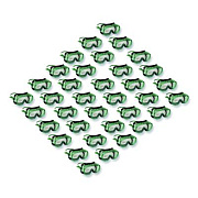 KleenGuard V8 Monogoggle 211 Goggle. Clear Lens, Green Frame, 36/Carton (16668)