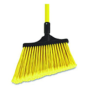 Nexstep Commercial Products MaxiSweep Angle Broom With Fiberglass Handle, 57" Overall Length, Yellow/Black (91355)