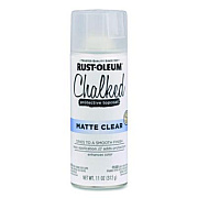 Rust-Oleum Ultra Matte Chalked Paint, Matte Clear, 12 oz Aerosol Can (302599EA)
