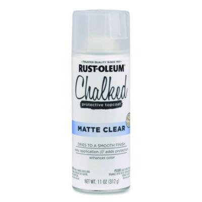 Rust-Oleum Ultra Matte Chalked Paint, Matte Clear, 12 oz Aerosol Can (302599EA)