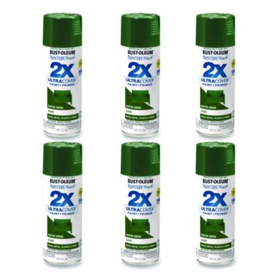 Rust-Oleum Painter's Touch 2X Ultra Cover Spray Paint, Gloss Hunter Green, 12 oz Aerosol Can, 6/Carton (334034)