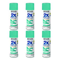 Rust-Oleum Painter's Touch 2X Ultra Cover Spray Paint, High Gloss St. Tropez, 12 oz Aerosol Can, 6/Carton (331175)