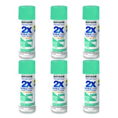 Rust-Oleum Painter's Touch 2X Ultra Cover Spray Paint, High Gloss St. Tropez, 12 oz Aerosol Can, 6/Carton (331175)
