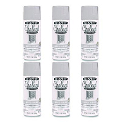 Rust-Oleum Ultra Matte Chalked Paint, Matte Aged Gray, 12 oz Aerosol Can, 6/Carton (302592)