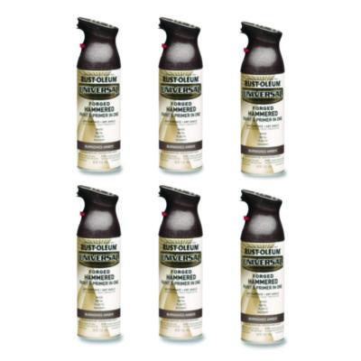 Rust-Oleum Universal Premium Spray Paint, Hammer Amber, 12 oz Aerosol Can, 6/Carton (271480)