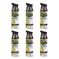 Rust-Oleum Universal Premium Spray Paint, Flat Amber, 12 oz Aerosol Can, 6/Carton (271472)